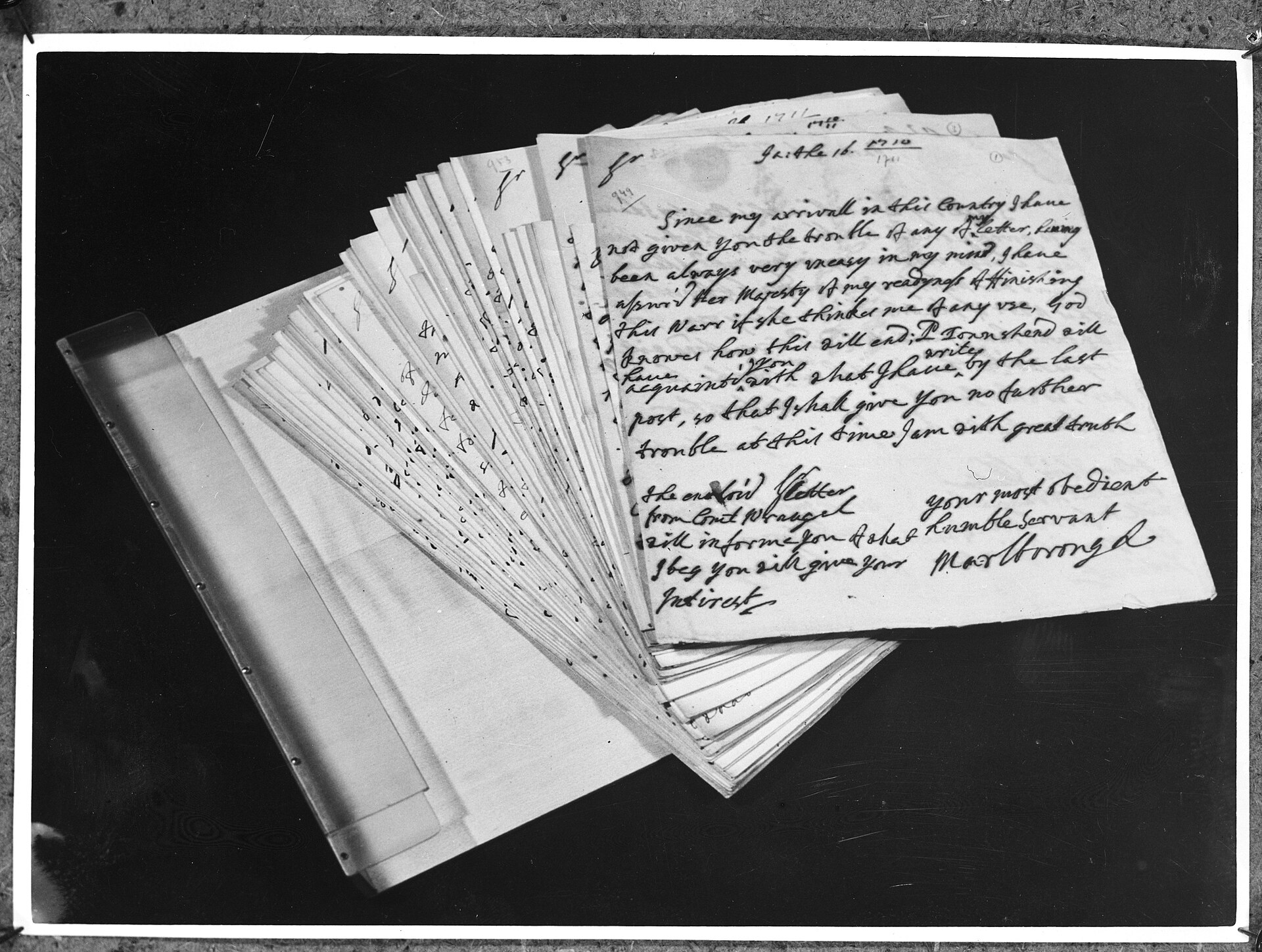 Oude brieven uit het archief van raadspensionaris Heinsius.