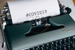 covid typewriter