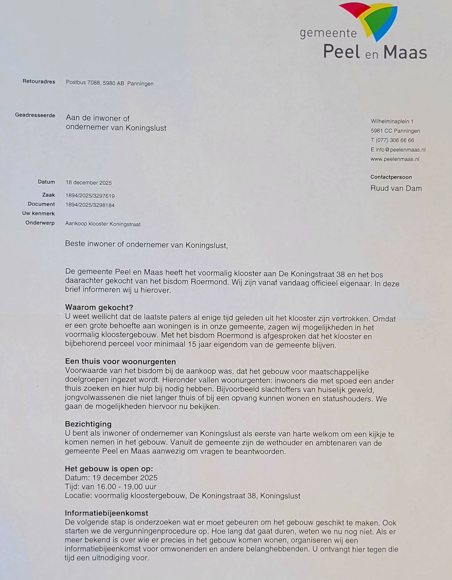 Briefje aan Bob Briefje aan Bob
